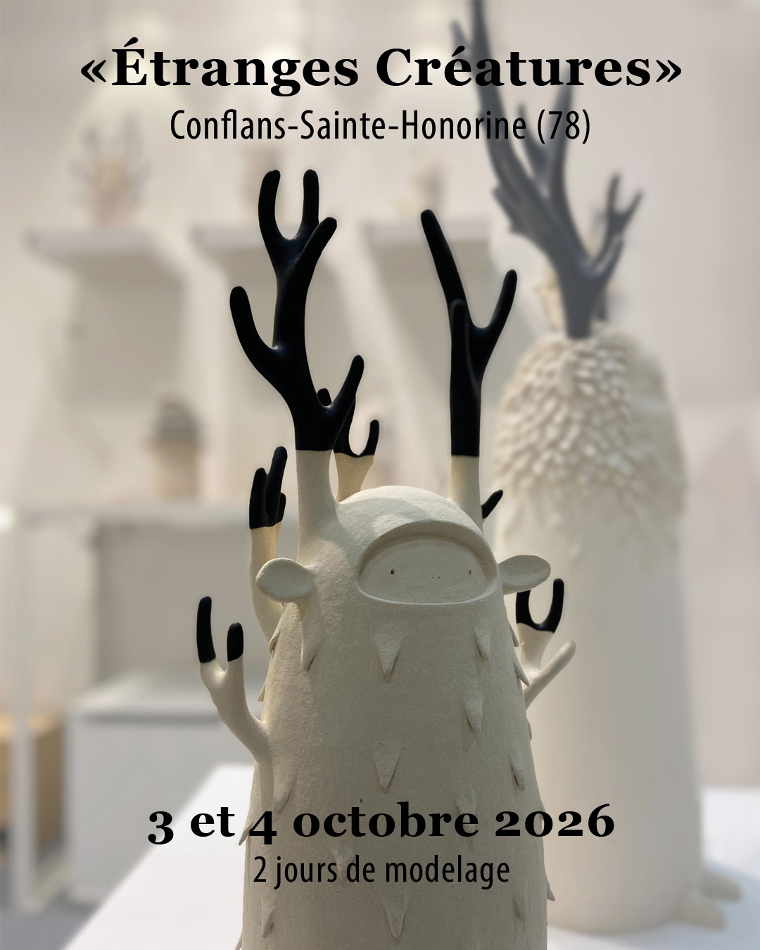 Stage de modelage « Étranges Créatures » – Octobre 2026